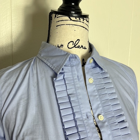 Banana Republic Ruffle Detail Button-Up Blouse - Picture 2 of 8